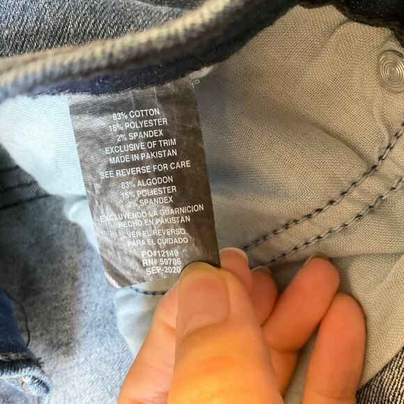 Monument Women Skinny Jeans size 46 in. Blue Mid Rise Stretch - Picture 9 of 11